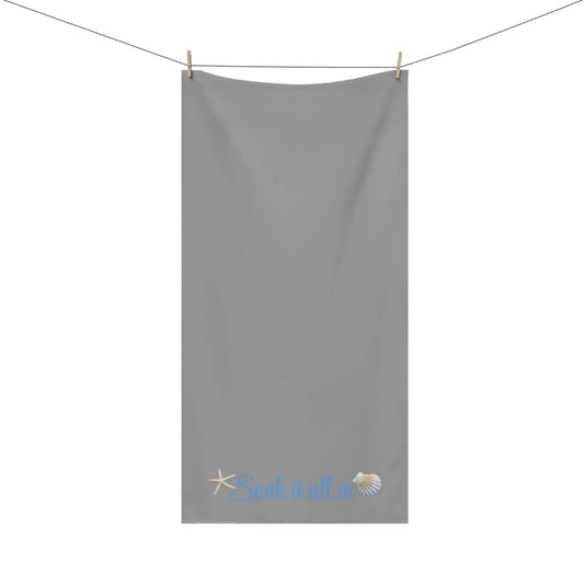 Soak It All In" Mink - Cotton Bath Towel – Soft, Absorbent & Spa - Inspired - ThriveMinded & WellHaven Co