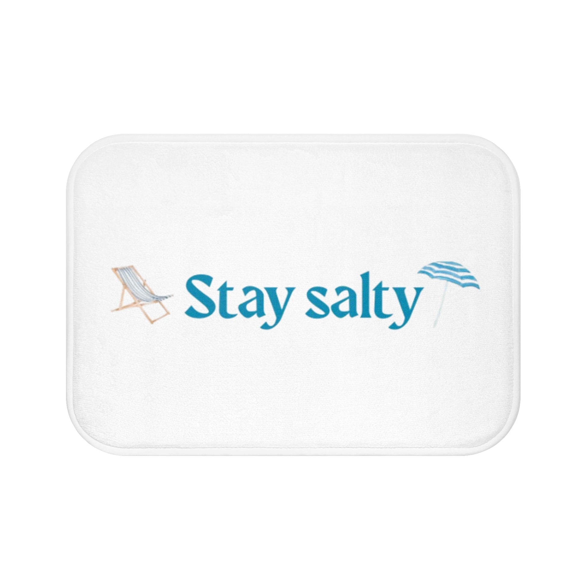 Stay Salty Bath Mat, Coastal Decor, Beach House Accessory, Summer Vibes, Bathroom Rug, Gift for Ocean Lovers - ThriveMinded & WellHaven Co