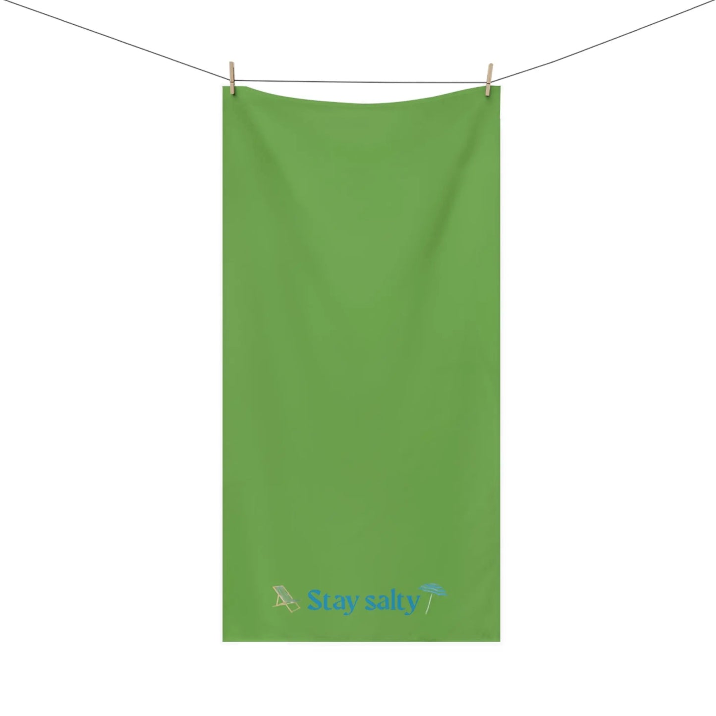 Stay Salty" Mink - Cotton Bath Towel – Soft, Coastal - Inspired & Playful Bathroom Essential - ThriveMinded & WellHaven Co