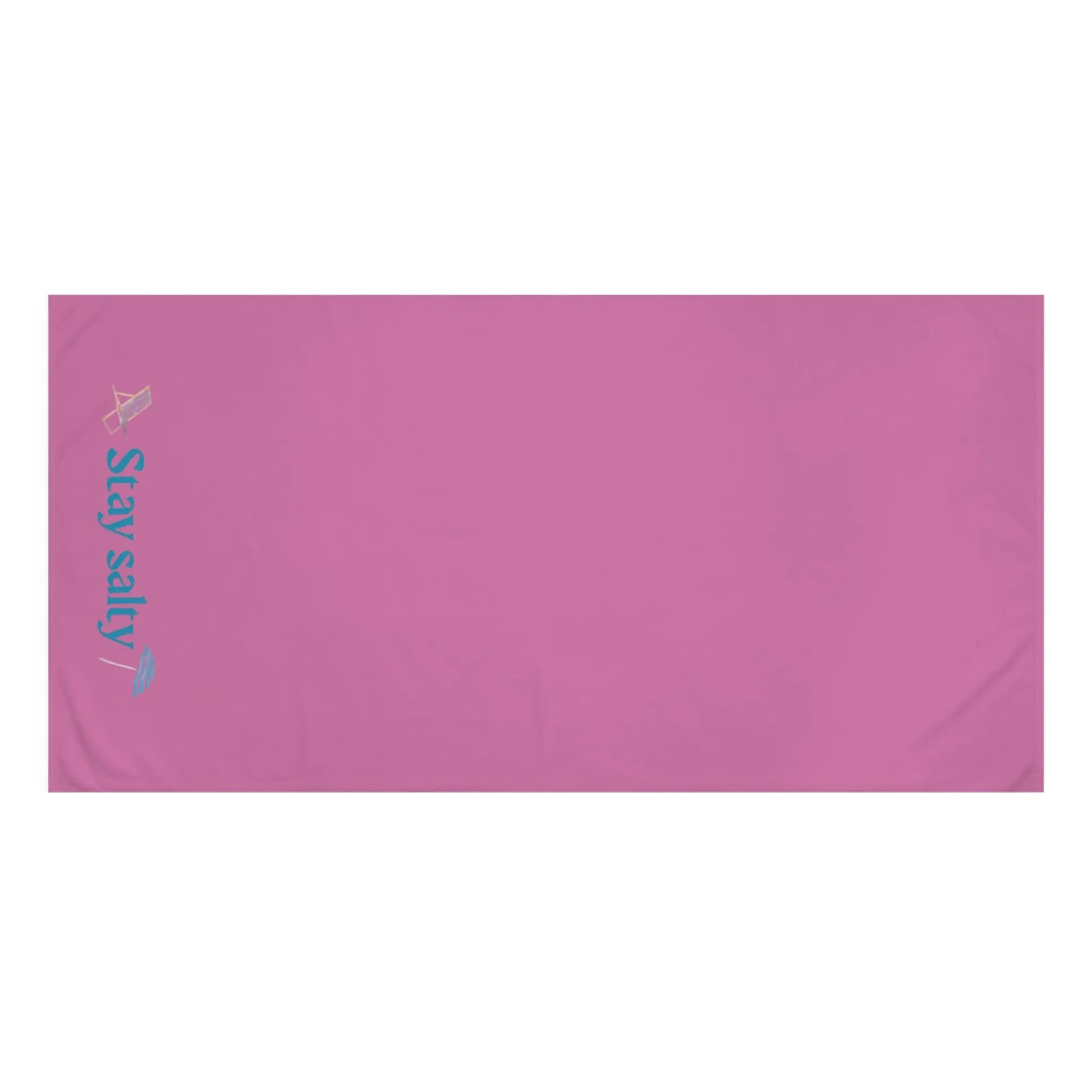 Stay Salty" Mink - Cotton Bath Towel – Soft, Coastal - Inspired & Playful Bathroom Essential - ThriveMinded & WellHaven Co