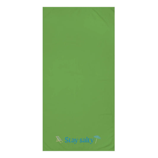 Stay Salty" Mink - Cotton Bath Towel – Soft, Coastal - Inspired & Playful Bathroom Essential - ThriveMinded & WellHaven Co