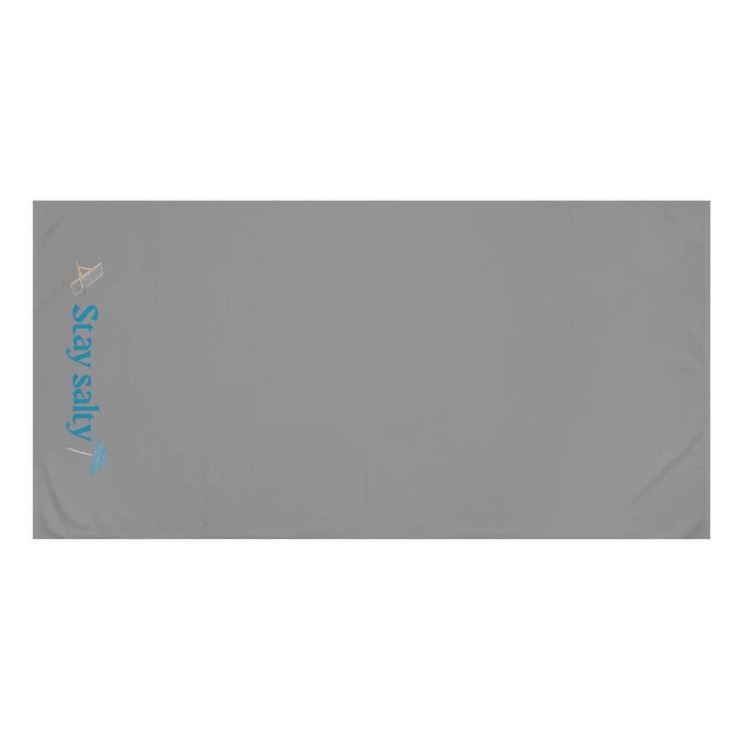 Stay Salty" Mink - Cotton Bath Towel – Soft, Coastal - Inspired & Playful Bathroom Essential - ThriveMinded & WellHaven Co