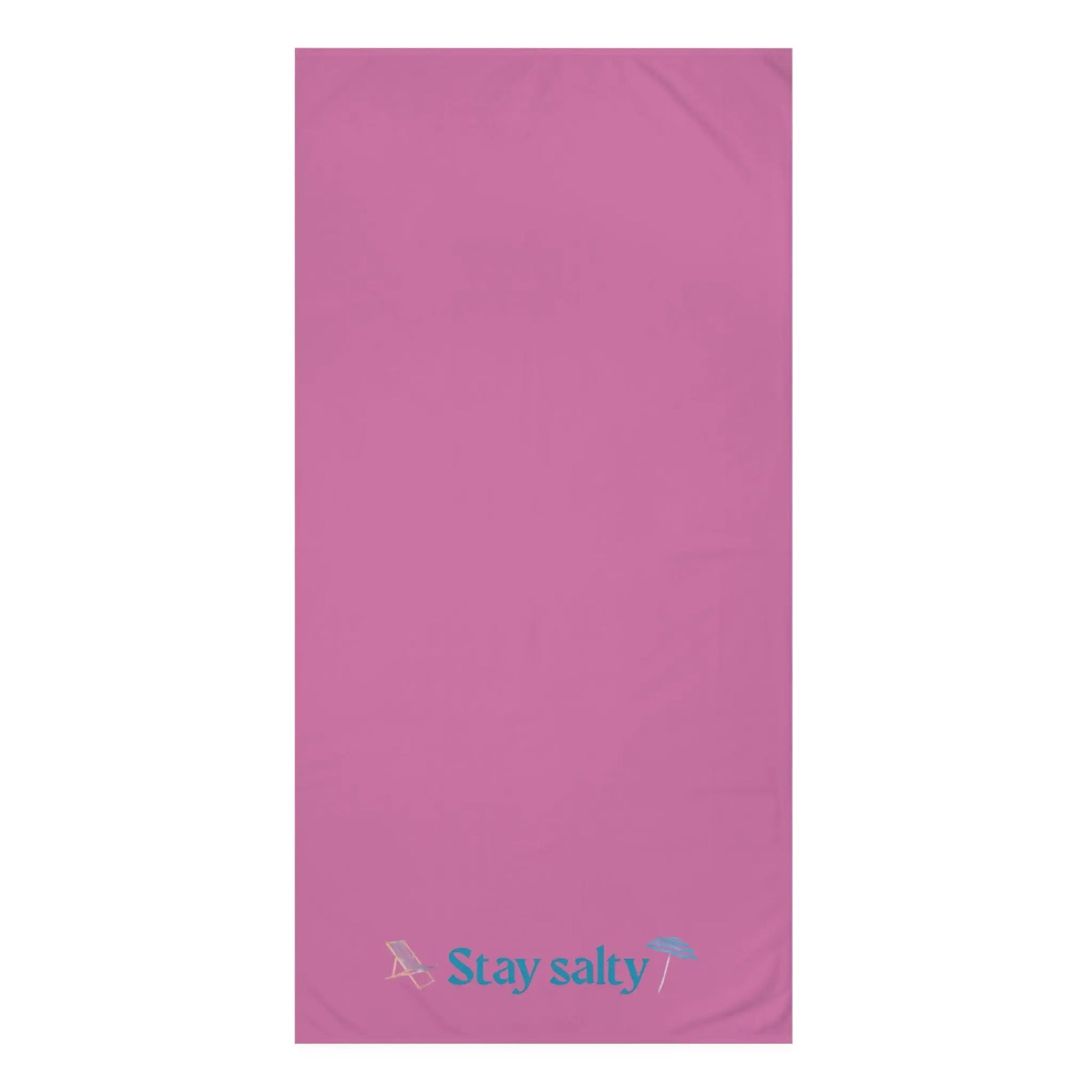 Stay Salty" Mink - Cotton Bath Towel – Soft, Coastal - Inspired & Playful Bathroom Essential - ThriveMinded & WellHaven Co