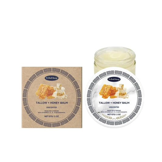 Tallow Honey Balm – Natural Skin Moisturizer with Grass - Fed Tallow & Raw Honey | Nourishing Healing Balm for Dry Skin & Eczema - ThriveMinded & WellHaven Co