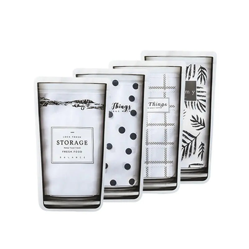 Zero Waste Reusable Silicone Ziplock Food Storage Bags – Cup Shape Stand - Up Bags for Snacks & Baked Goods - ThriveMinded & WellHaven Co