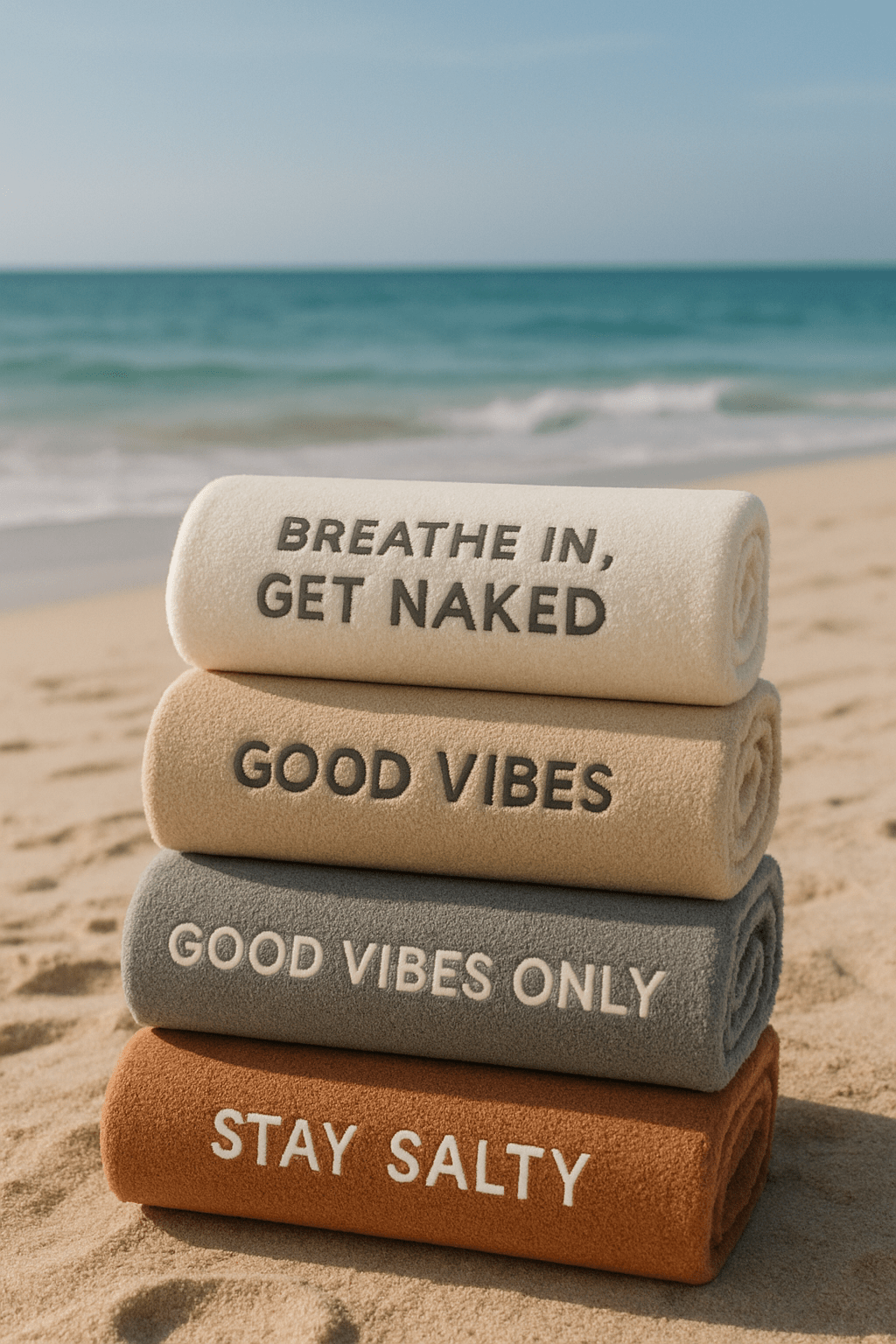 Soft towels with uplifting quotes for comfort and inspiration