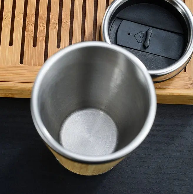 Bamboo Coffee Cup - ThriveMinded & WellHaven Co