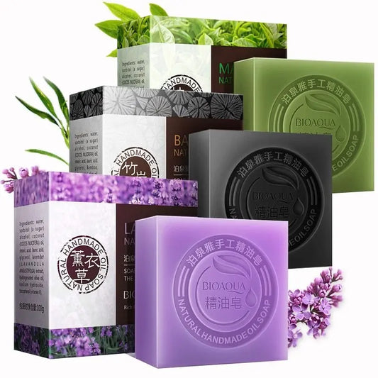 BIOAQUA Natural Organic Herbal Essential Oil Handmade Soap - ThriveMinded & WellHaven Co