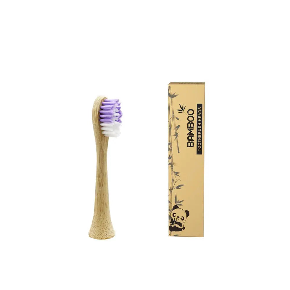 Biodegradable Organic Bamboo Electric Toothbrush Head - ThriveMinded & WellHaven Co