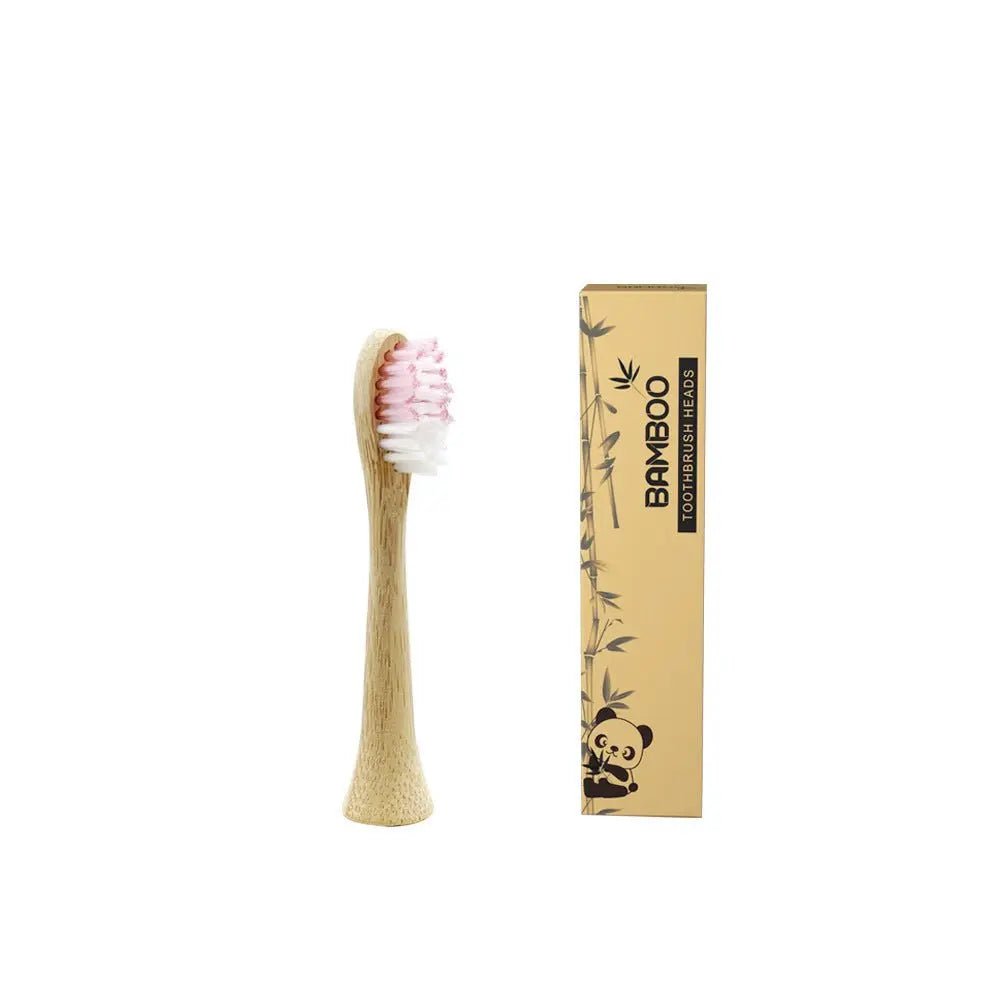 Biodegradable Organic Bamboo Electric Toothbrush Head - ThriveMinded & WellHaven Co