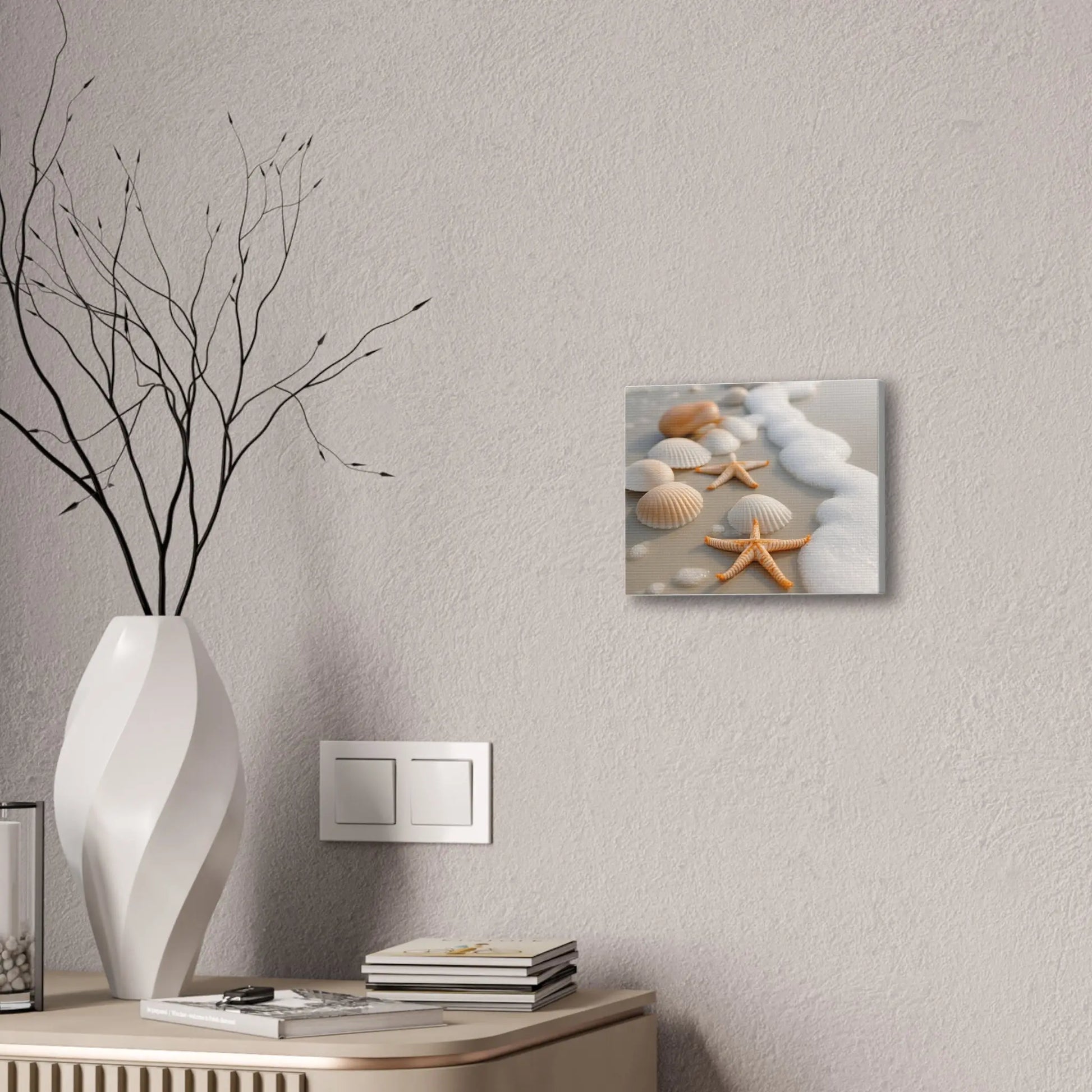 “Coastal Calm” Beach Shell & Starfish Canvas Art Print – Ocean - Inspired Wall Décor - Ocean Photography - ThriveMinded & WellHaven Co