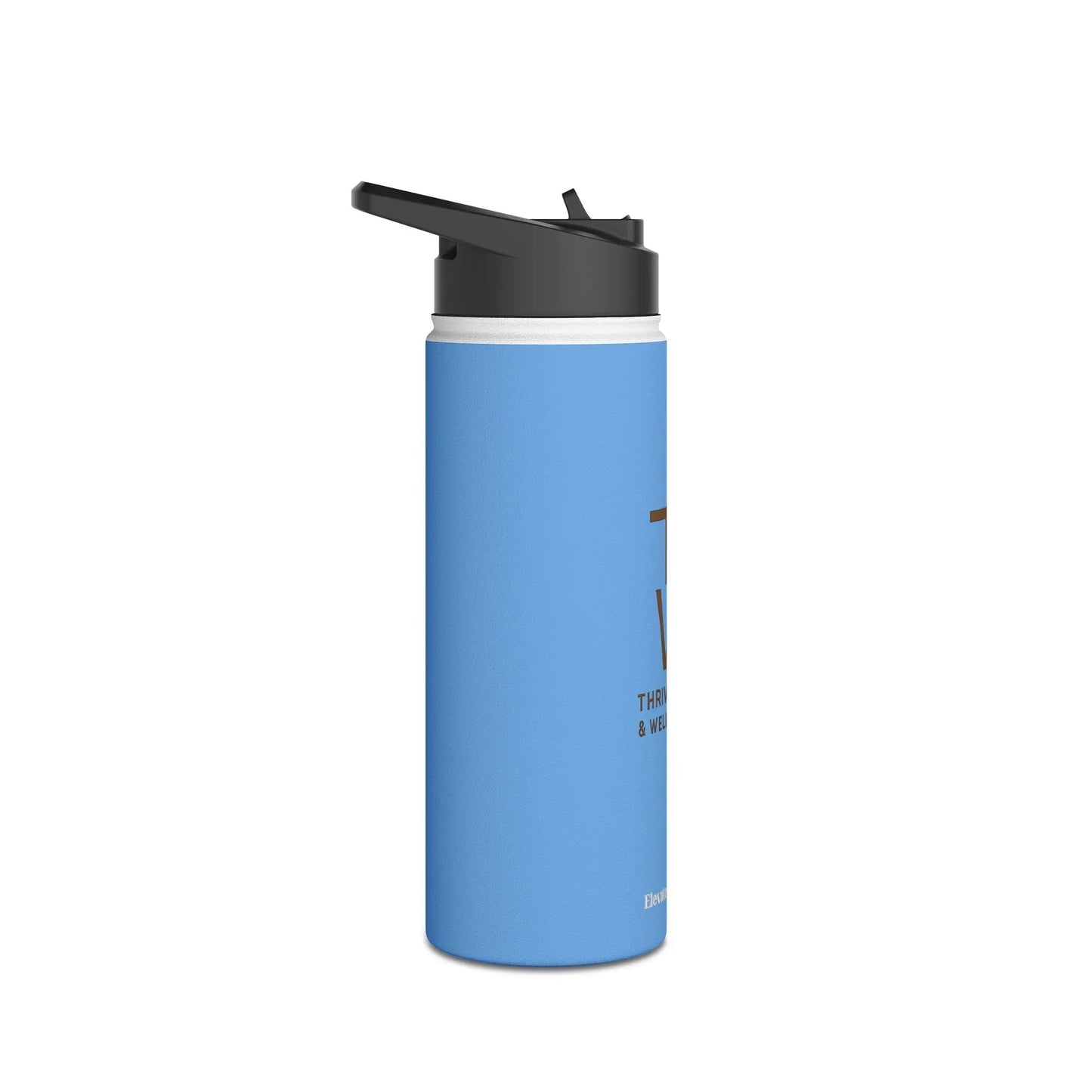 Custom Stainless Steel Water Bottle with Straw Lid – Insulated Reusable Drink Bottle by ThriveMinded & WellHaven Co | Eco - Friendly, Leak - Proof, Hot & Cold Flask for Gym, Travel, Office - ThriveMinded & WellHaven Co