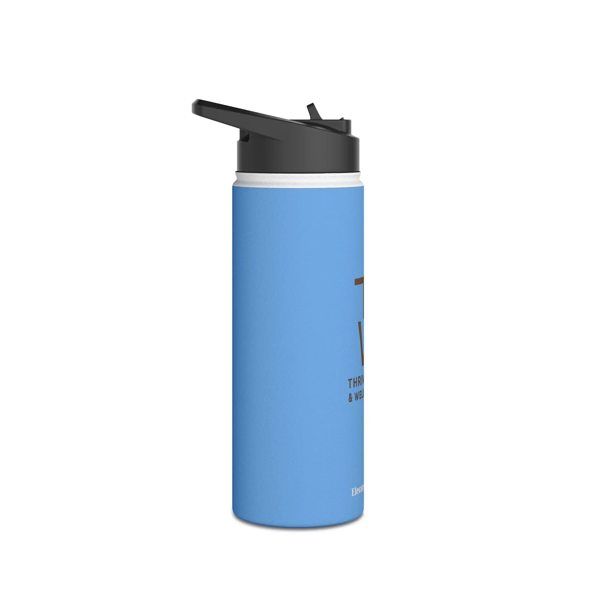 Custom Stainless Steel Water Bottle with Straw Lid – Insulated Reusable Drink Bottle by ThriveMinded & WellHaven Co | Eco - Friendly, Leak - Proof, Hot & Cold Flask for Gym, Travel, Office - ThriveMinded & WellHaven Co