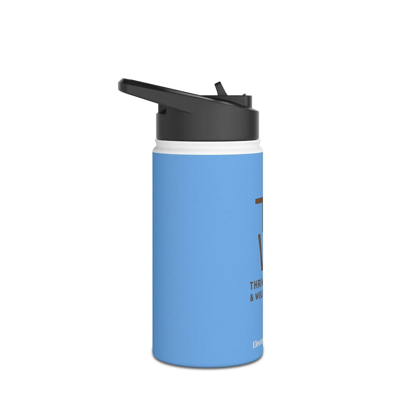 Custom Stainless Steel Water Bottle with Straw Lid – Insulated Reusable Drink Bottle by ThriveMinded & WellHaven Co | Eco - Friendly, Leak - Proof, Hot & Cold Flask for Gym, Travel, Office - ThriveMinded & WellHaven Co