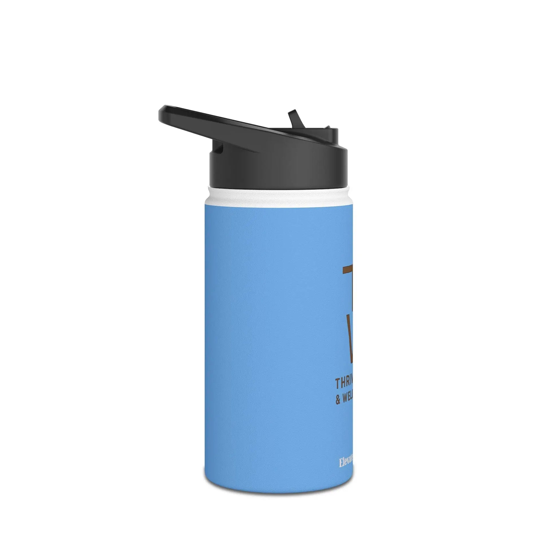 Custom Stainless Steel Water Bottle with Straw Lid – Insulated Reusable Drink Bottle by ThriveMinded & WellHaven Co | Eco - Friendly, Leak - Proof, Hot & Cold Flask for Gym, Travel, Office - ThriveMinded & WellHaven Co