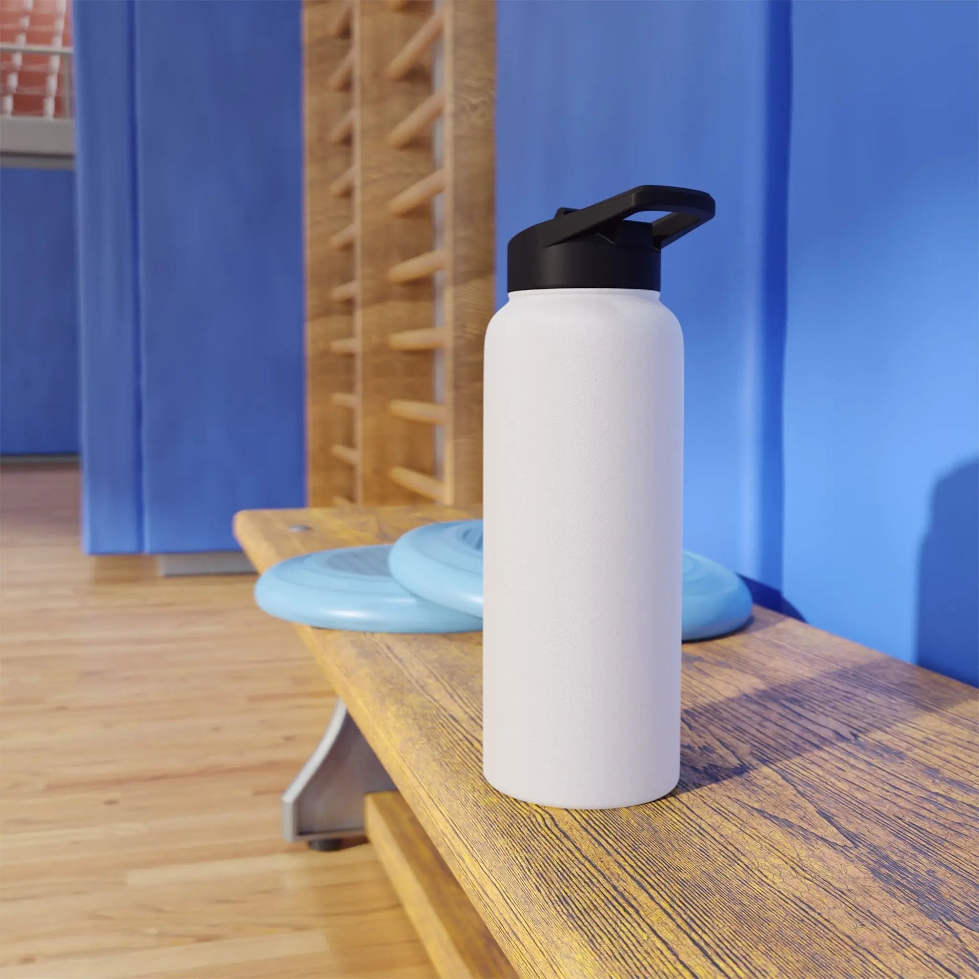 Custom White Stainless Steele Water Bottle - ThriveMinded & WellHaven Co/Eco Bottle in 3 Sizes/ Branded Wellness Hydration - ThriveMinded & WellHaven Co