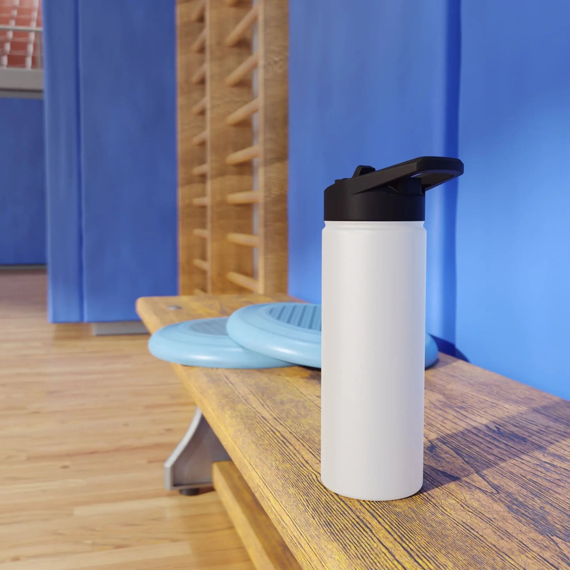 Custom White Stainless Steele Water Bottle - ThriveMinded & WellHaven Co/Eco Bottle in 3 Sizes/ Branded Wellness Hydration - ThriveMinded & WellHaven Co