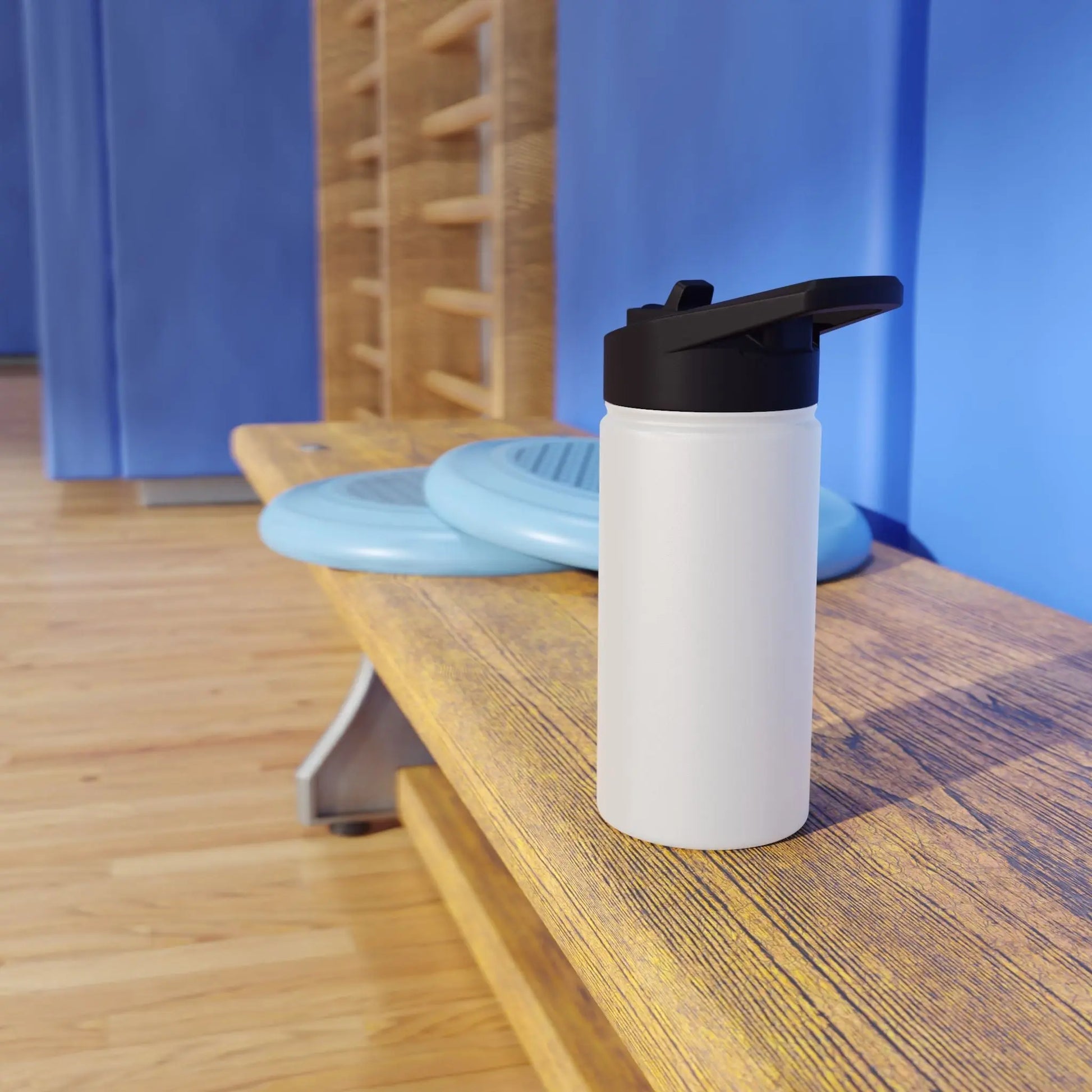 Custom White Stainless Steele Water Bottle - ThriveMinded & WellHaven Co/Eco Bottle in 3 Sizes/ Branded Wellness Hydration - ThriveMinded & WellHaven Co