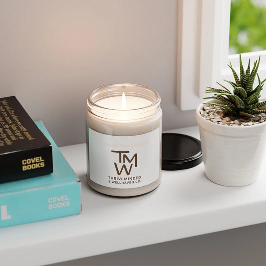 Eco - Friendly Scented Soy Candle | ThriveMinded & WellHaven Co | Hand - Poured Aromatherapy Candle | Natural Soy Wax | Sustainable Gift Idea - ThriveMinded & WellHaven Co