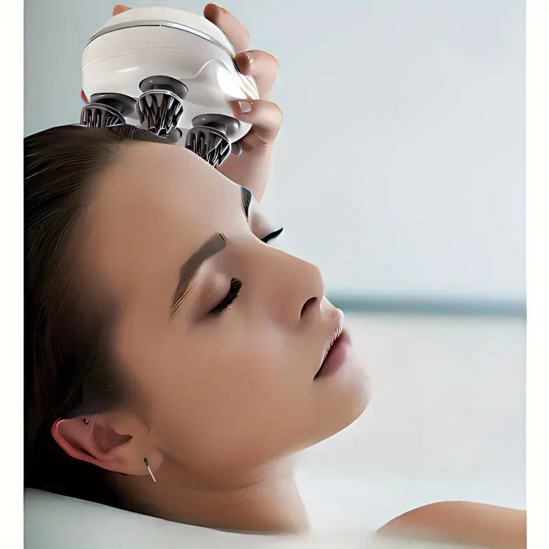 Electric Scalp Massager | Head, Neck & Body Kneading Stress Relief Device - ThriveMinded & WellHaven Co