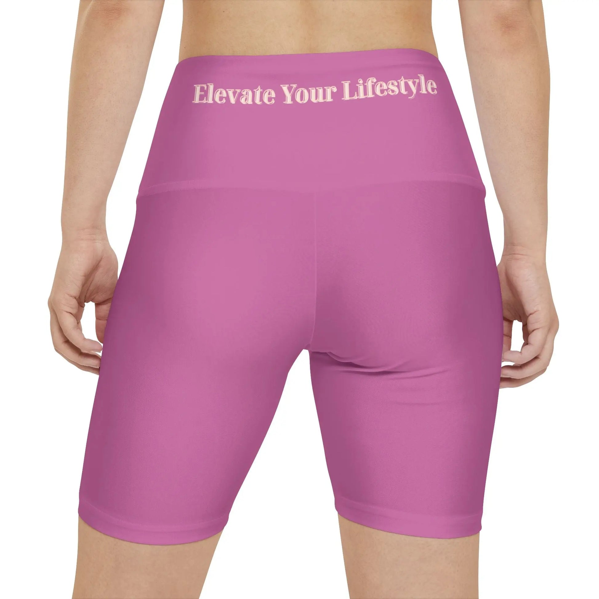 Elevate Your Workout Women’s Yoga Shorts – High Waist AOP Activewear by ThriveMinded & WellHaven Co - ThriveMinded & WellHaven Co