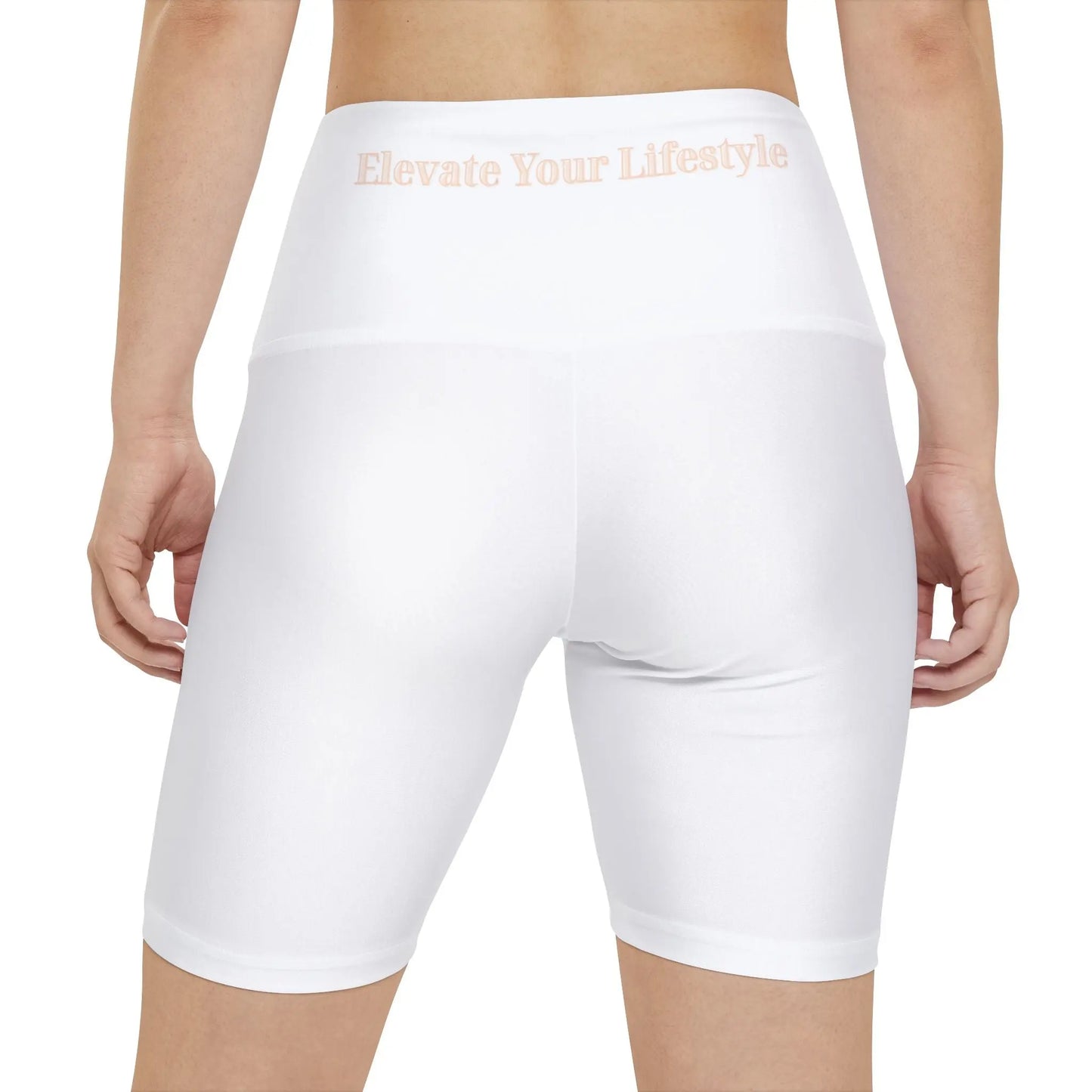 Elevate Your Workout Women’s Yoga Shorts – High Waist AOP Activewear by ThriveMinded & WellHaven Co - ThriveMinded & WellHaven Co