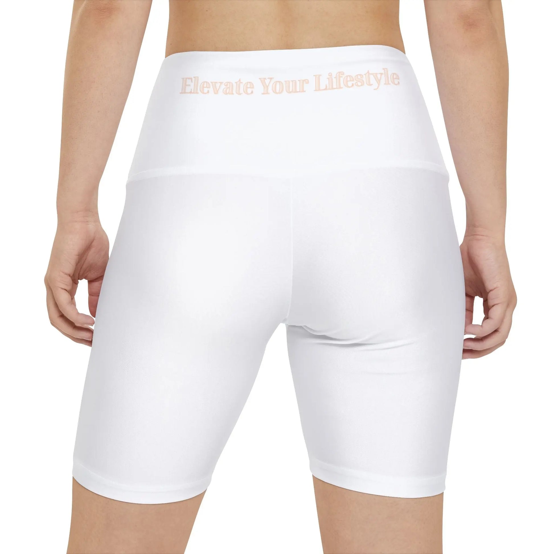 Elevate Your Workout Women’s Yoga Shorts – High Waist AOP Activewear by ThriveMinded & WellHaven Co - ThriveMinded & WellHaven Co