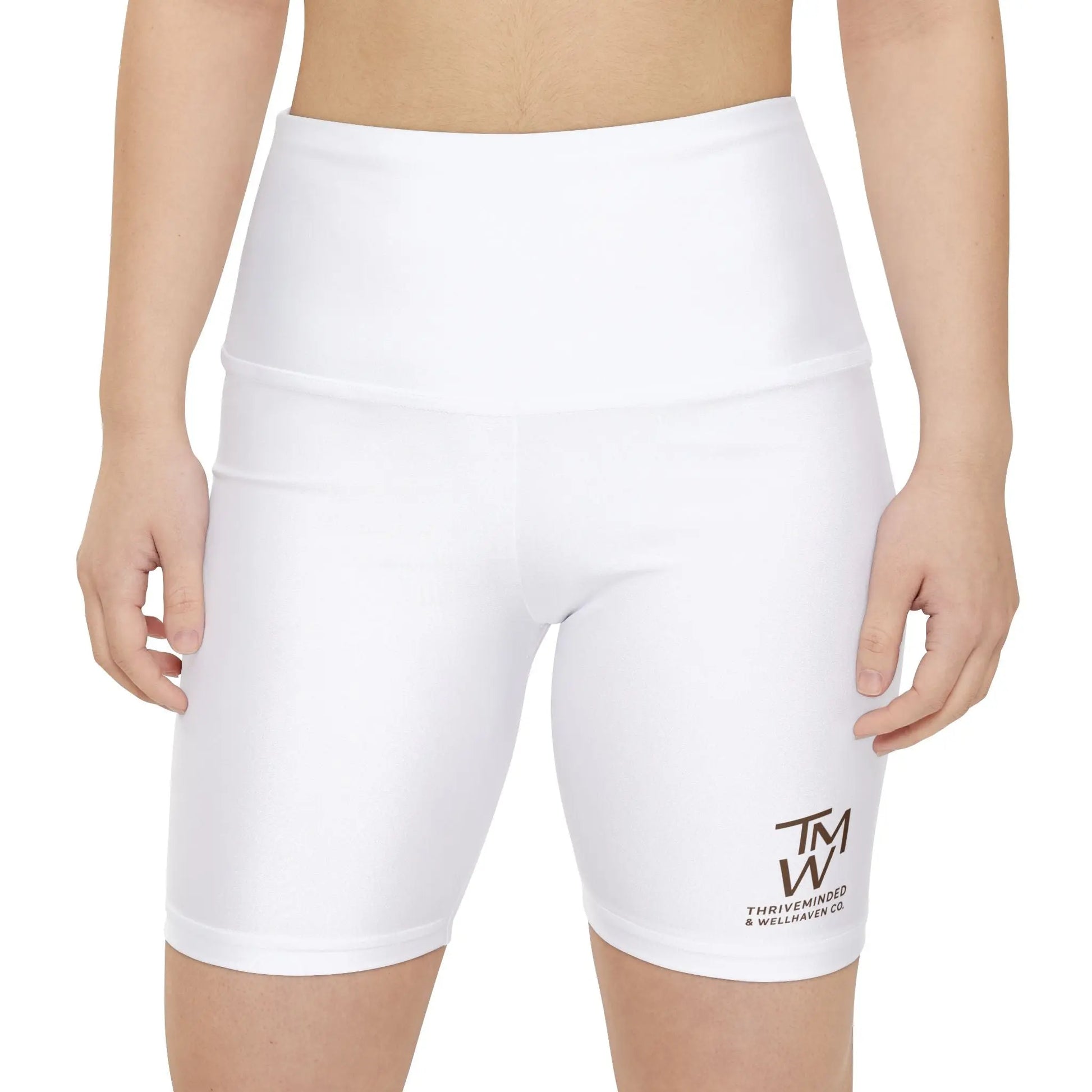 Elevate Your Workout Women’s Yoga Shorts – High Waist AOP Activewear by ThriveMinded & WellHaven Co - ThriveMinded & WellHaven Co