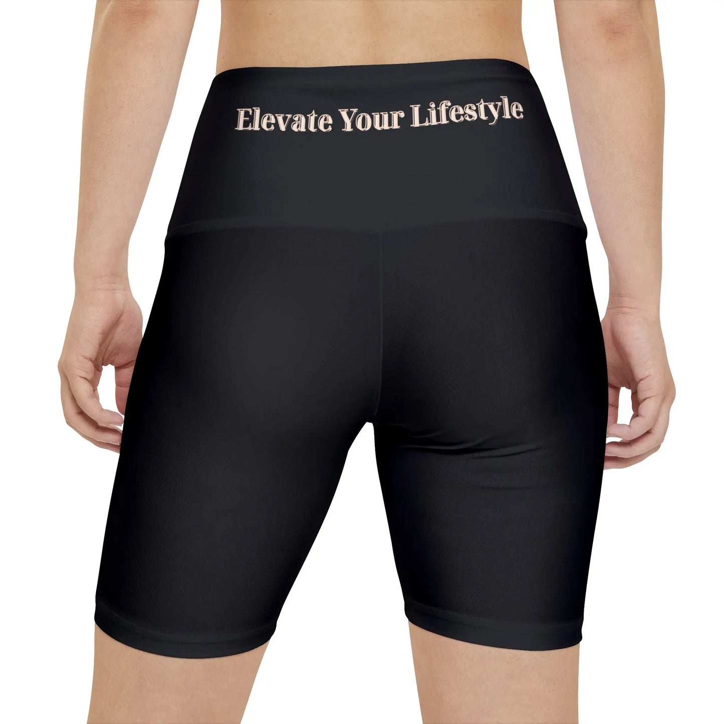 Elevate Your Workout Women’s Yoga Shorts – High Waist AOP Activewear by ThriveMinded & WellHaven Co - ThriveMinded & WellHaven Co