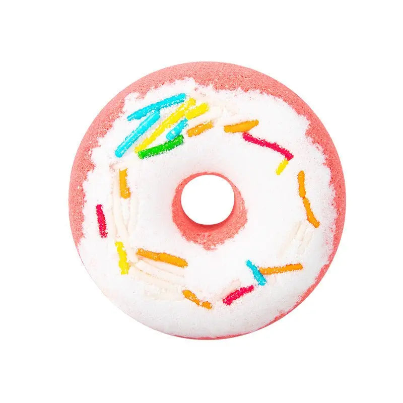 Explosion Dried Flower Bath Bomb Donut | Aromatherapy Oil & Bath Salt Set for Relaxing Spa Experience - ThriveMinded & WellHaven Co