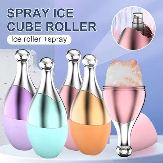 Facial Massage Ice Roller with Spray Silicone Skin - ThriveMinded & WellHaven Co