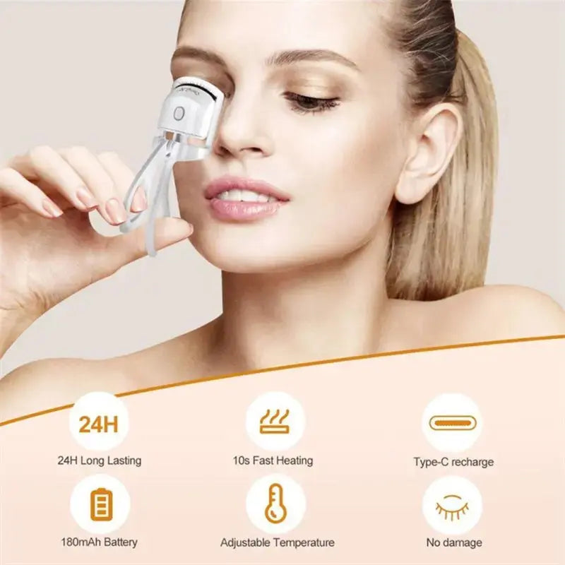 Heated Eyelash Curler | Portable Rechargeable Temperature Control Lash Tool - ThriveMinded & WellHaven Co