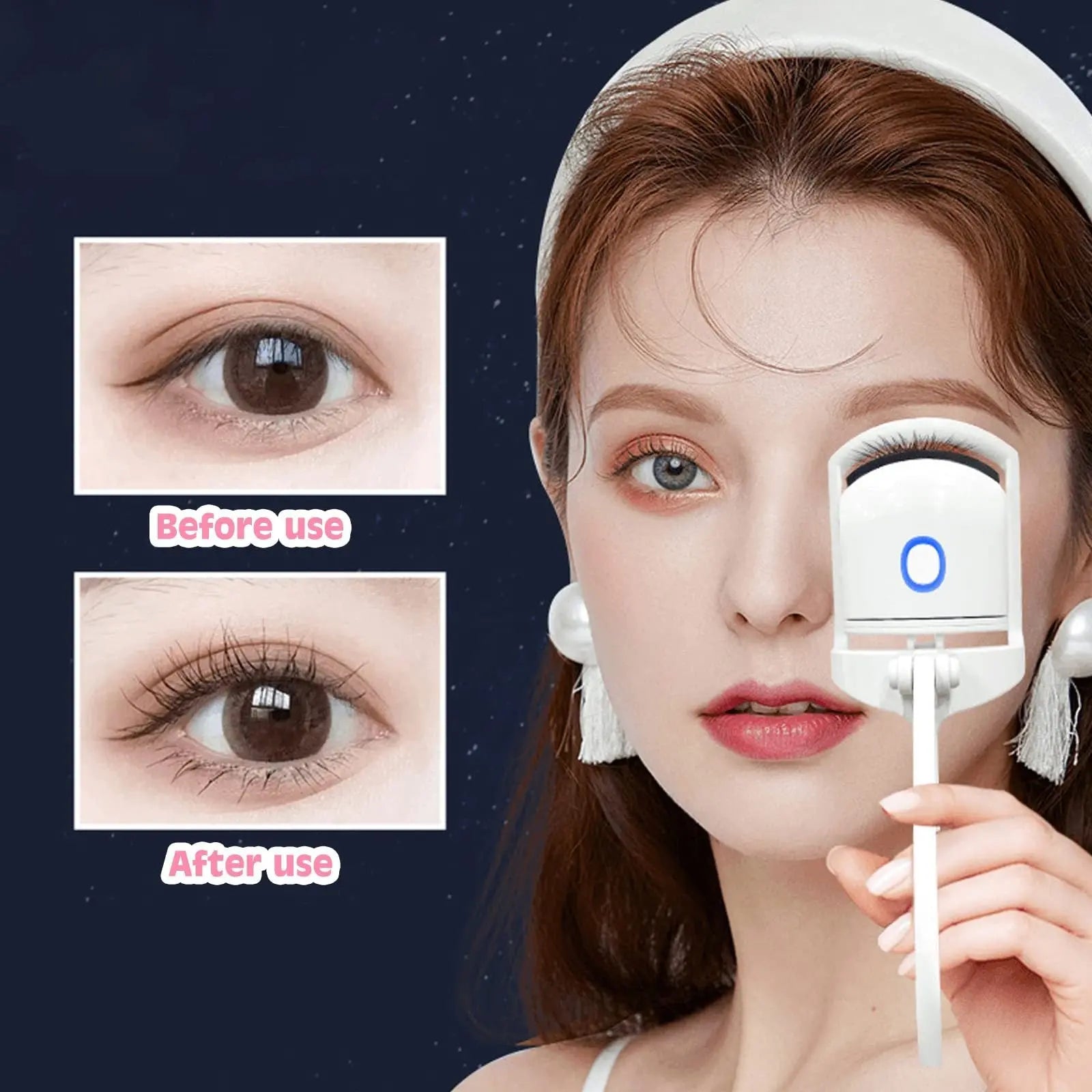 Heated Eyelash Curler | Portable Rechargeable Temperature Control Lash Tool - ThriveMinded & WellHaven Co