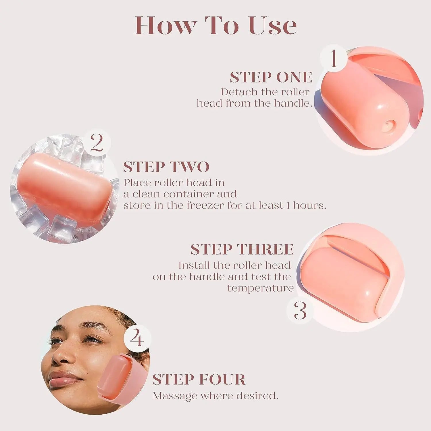 Ice Roller Massager | Facial Cooling Tool for Puffiness & Glowing Skin - ThriveMinded & WellHaven Co