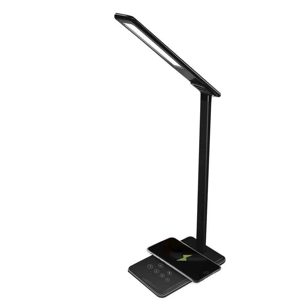 LED Desk Lamp with Wireless Charging – Touch Control Dimmable Bedside Lamp, Eye - Caring Light for Home Office, Bedroom, Study - ThriveMinded & WellHaven Co
