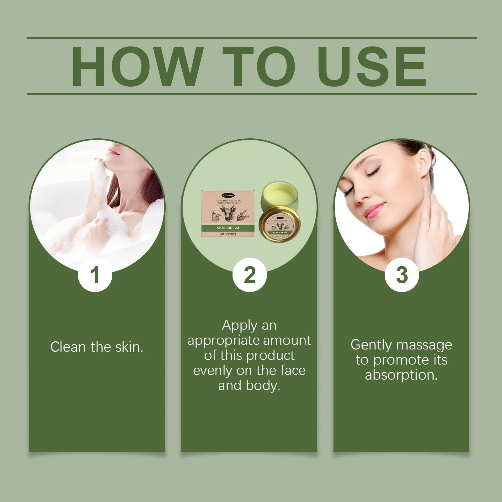 Natural cow fat - based cream designed to hydrate and repair skin. - ThriveMinded & WellHaven Co