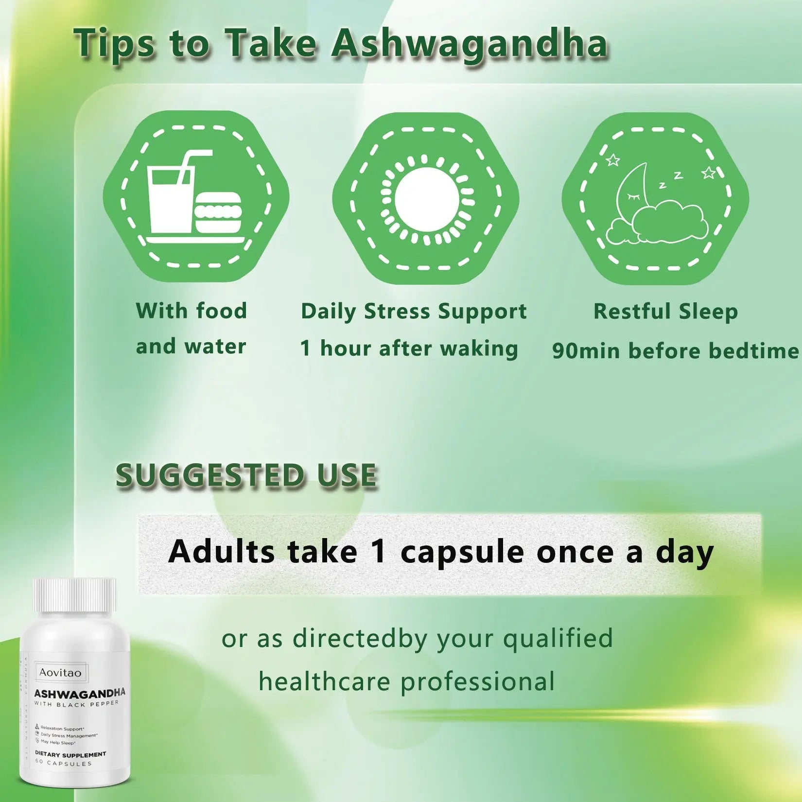 Organic Ashwagandha Capsules – Vegan Stress Relief & Immune Support Supplement for Balanced Mood & Energy - ThriveMinded & WellHaven Co