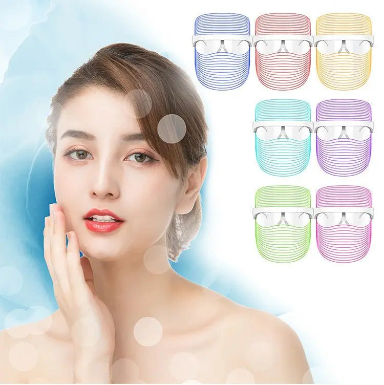 Professional 7 - Color LED Light Therapy Mask – Infinite Glow | Anti - Aging, Acne, Skin Rejuvenation - ThriveMinded & WellHaven Co