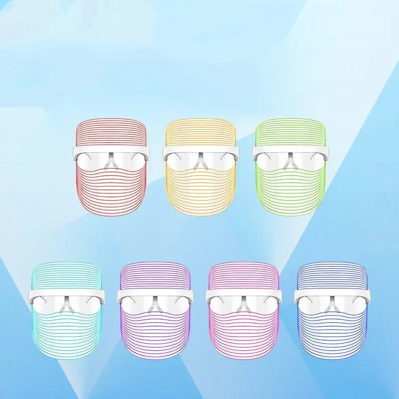 Professional 7 - Color LED Light Therapy Mask – Infinite Glow | Anti - Aging, Acne, Skin Rejuvenation - ThriveMinded & WellHaven Co