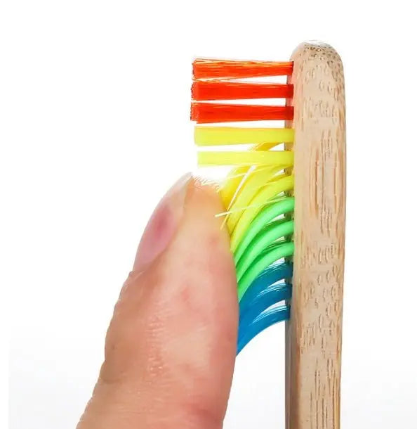 Rainbow Bamboo Toothbrush – Eco - Friendly, Stylish & Sustainable Oral Care - ThriveMinded & WellHaven Co