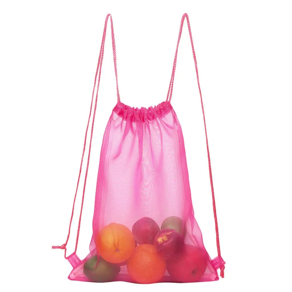 Reusable Shopping Bags Mesh Transparent Handbag - ThriveMinded & WellHaven Co