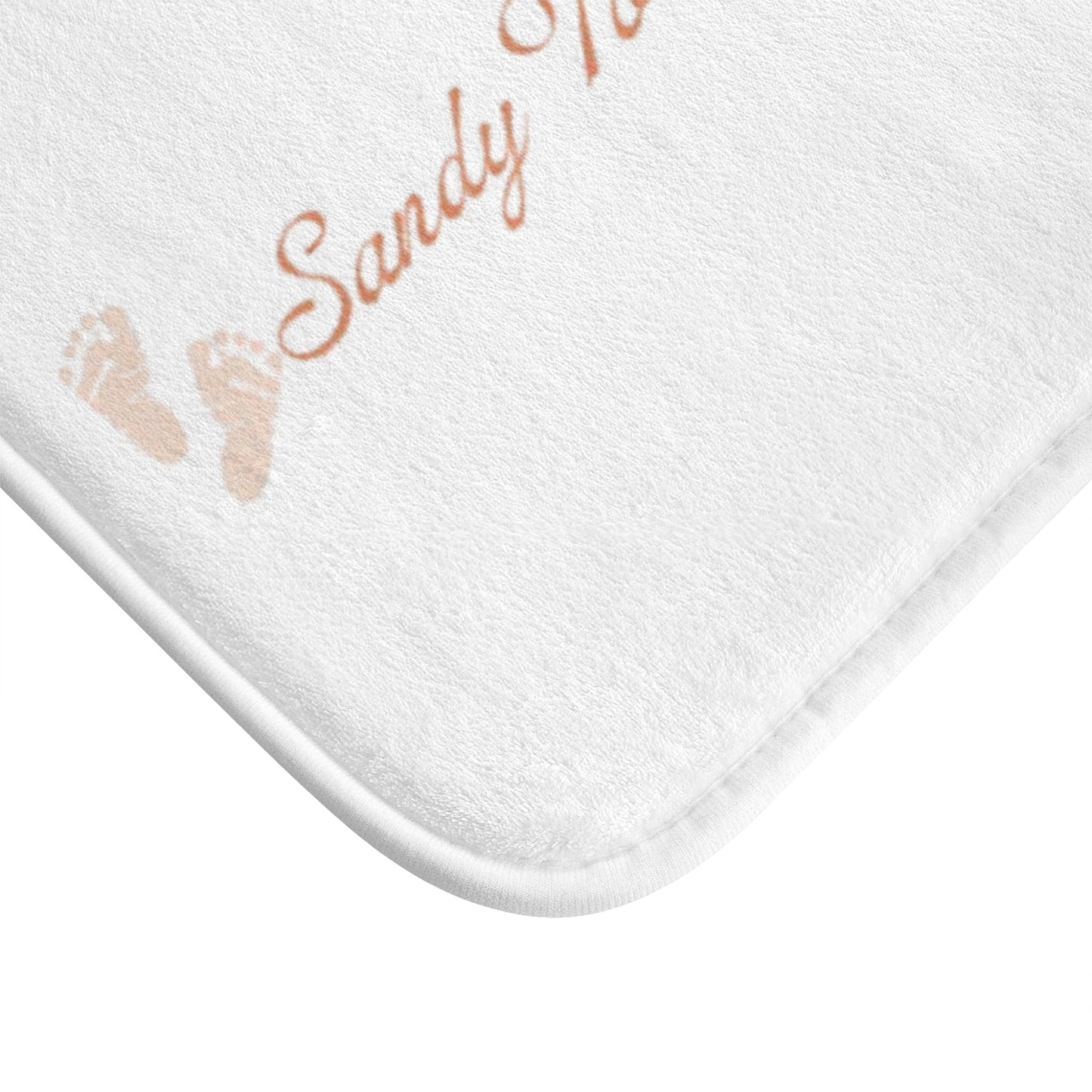 Sandy Toes Bath Mat, Coastal Home Decor, Beach Lover Gift, Relaxing Bathroom Accessories, Summer Vibes Mat - ThriveMinded & WellHaven Co
