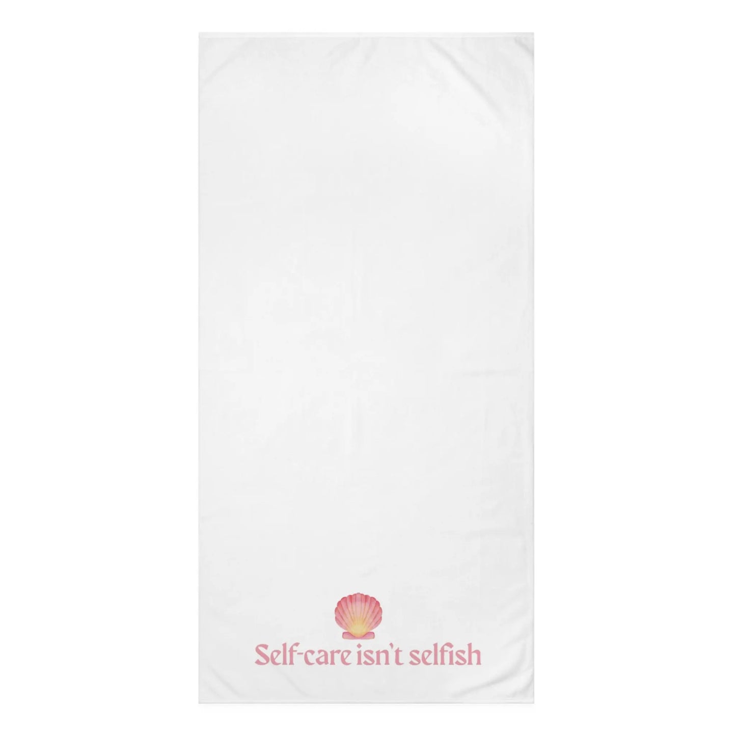 Self - Care Isn’t Selfish" Mink - Cotton Bath Towel – Soft, Luxurious & Wellness - Inspired - ThriveMinded & WellHaven Co