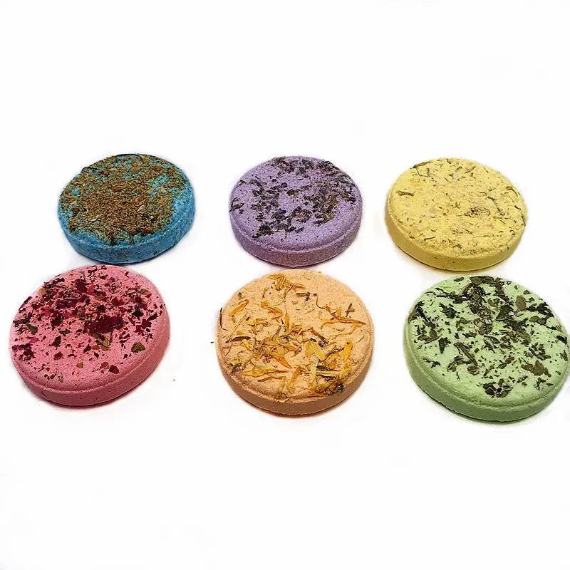 Set of 6 Aromatherapy Shower & Bath Tablets | Essential Oils Spa Tablets for Relaxation & Wellness - ThriveMinded & WellHaven Co