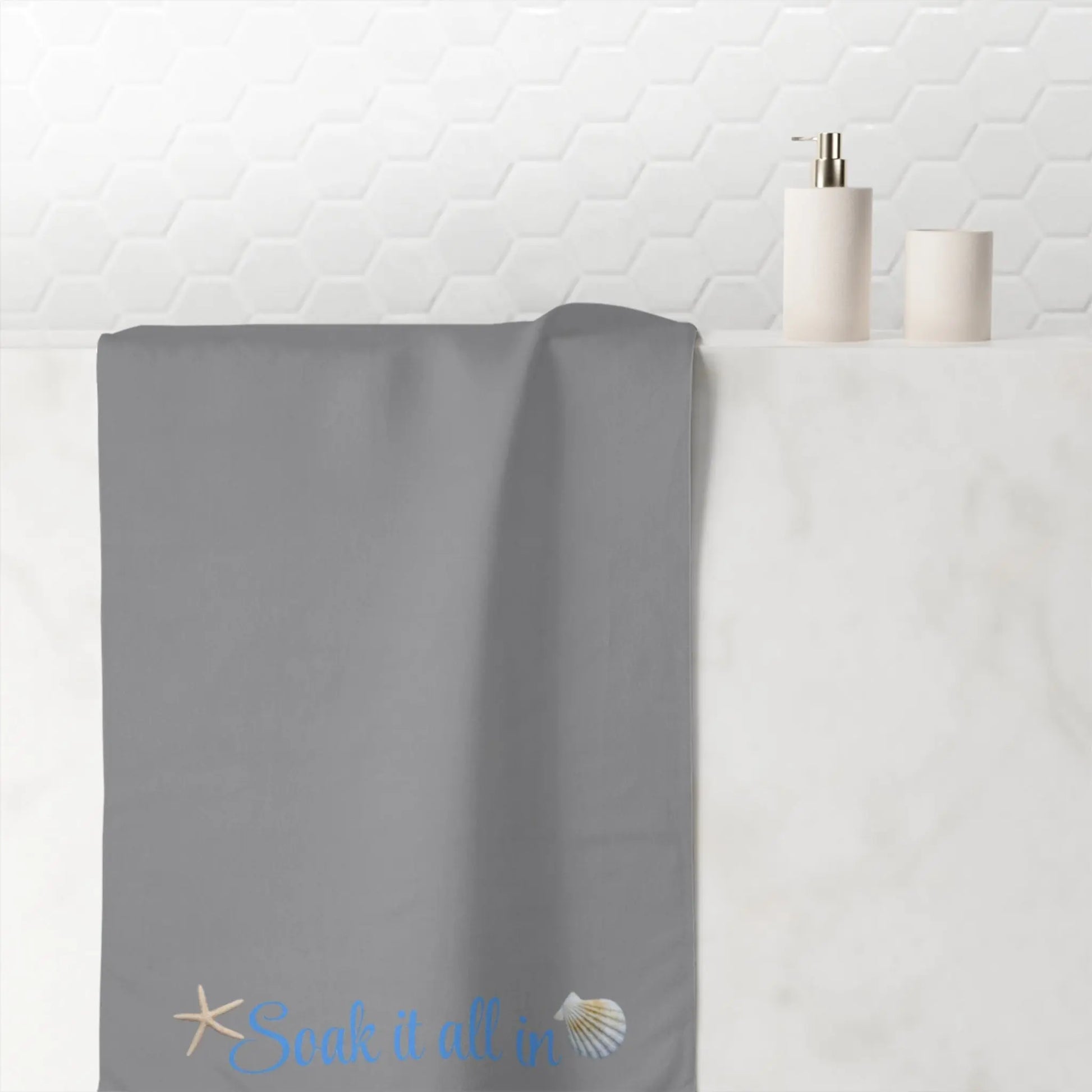 Soak It All In" Mink - Cotton Bath Towel – Soft, Absorbent & Spa - Inspired - ThriveMinded & WellHaven Co