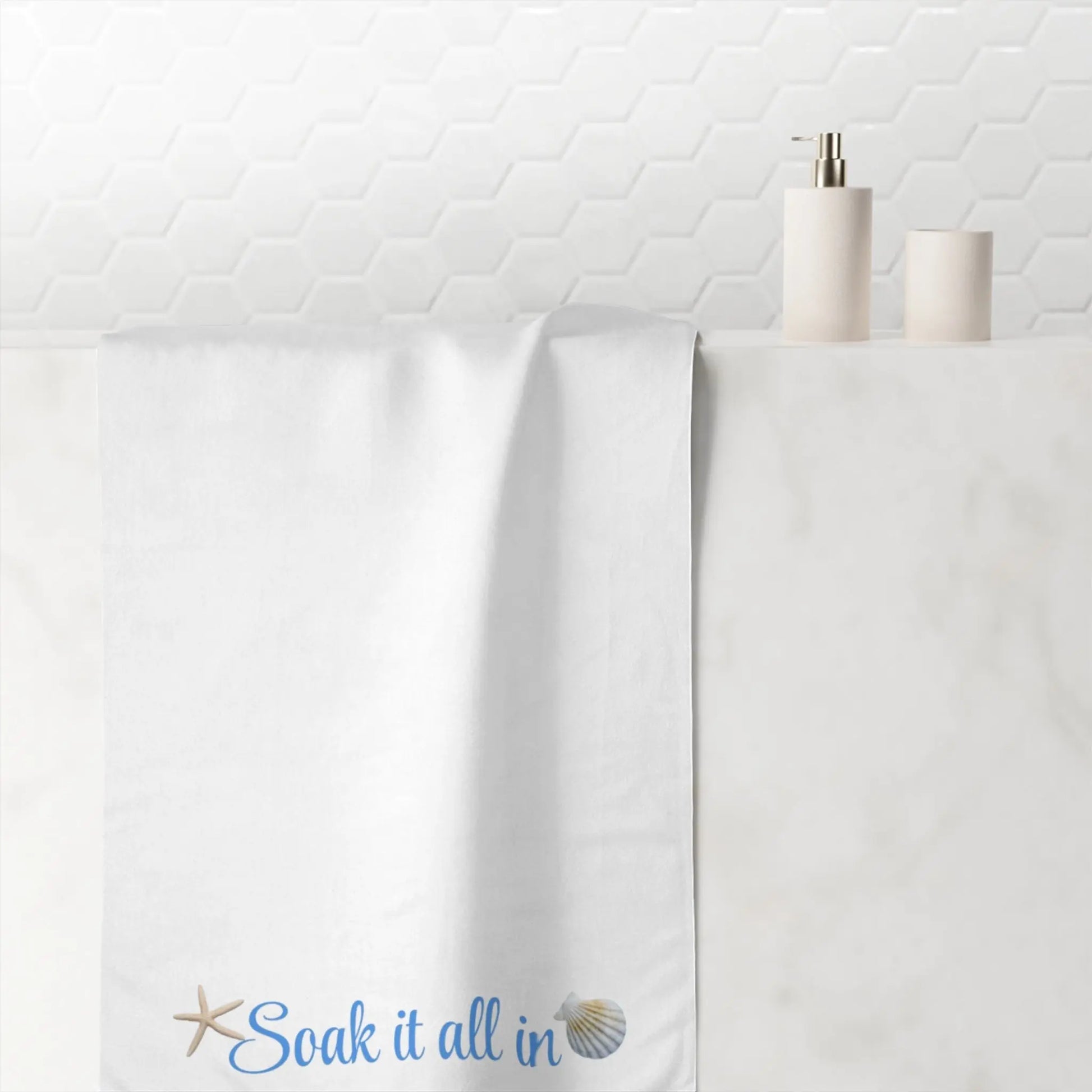 Soak It All In" Mink - Cotton Bath Towel – Soft, Absorbent & Spa - Inspired - ThriveMinded & WellHaven Co