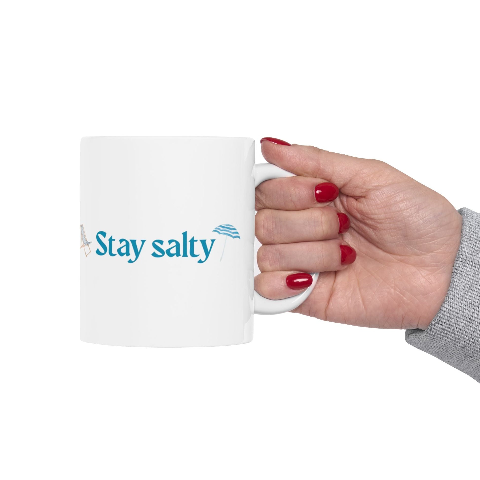 Stay Cozy Ceramic Mug, 11oz or 15oz Coffee Cup, Gift for Relaxation, Beach Lovers, Vacation Vibes, Cosy Home Décor - ThriveMinded & WellHaven Co