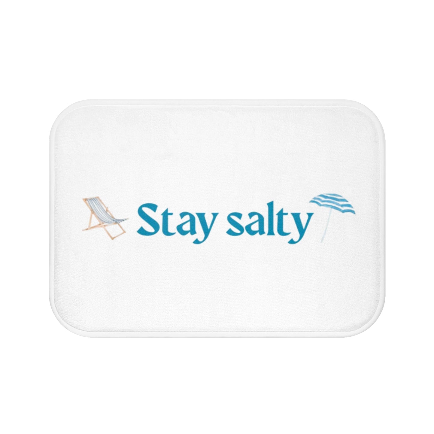 Stay Salty Bath Mat, Coastal Decor, Beach House Accessory, Summer Vibes, Bathroom Rug, Gift for Ocean Lovers - ThriveMinded & WellHaven Co