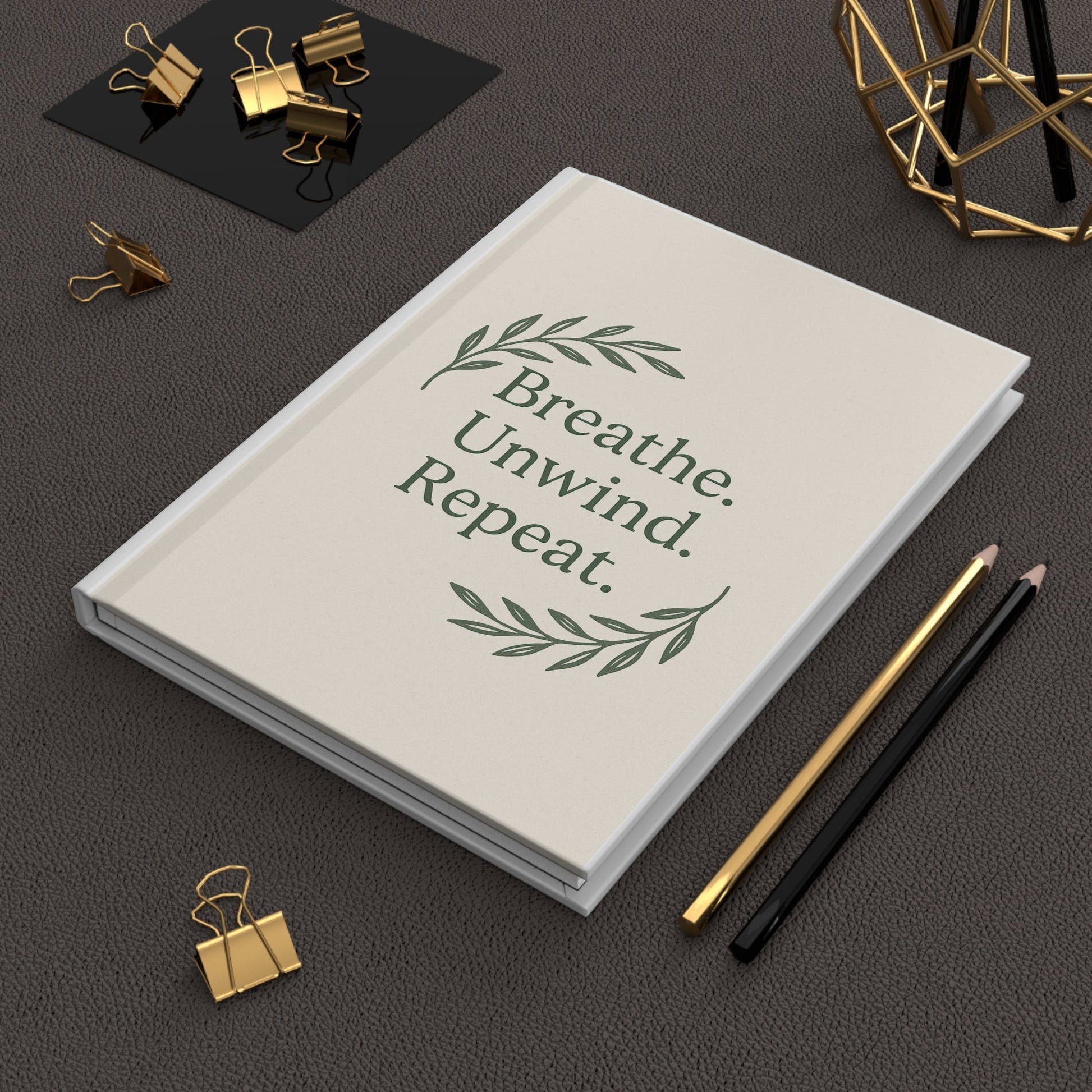 Thoughtful Hardcover Journal for Reflection and Growth - ThriveMinded & WellHaven Co