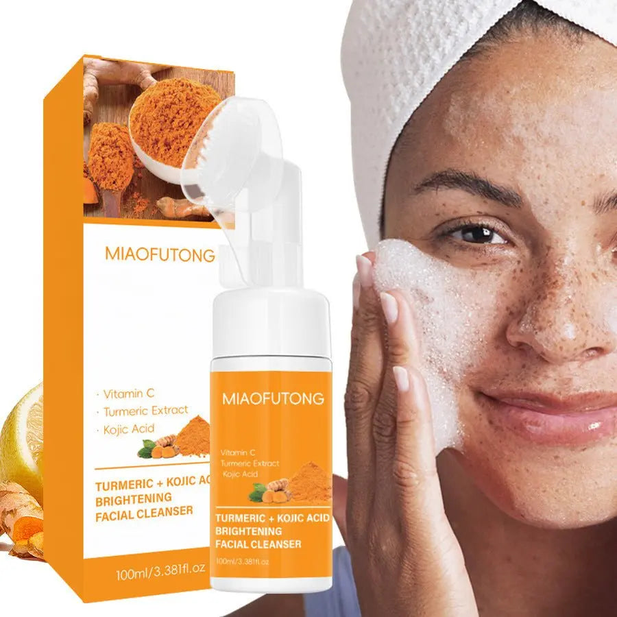 Turmeric Cleansing Set - Mousse, Pads & Soap Bar for Radiant, Balanced Skin - ThriveMinded & WellHaven Co
